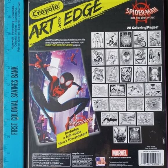 3 Crayola | Art With Edge -28 Drawing Shts | Spider-Man - Into The Spider Verse - Picture 3 of 6